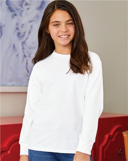Hanes - Authentic Youth Long Sleeve T-Shirt - 5546