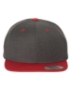 Dark Heather/ Red