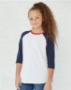 LAT - Youth Baseball Fine Jersey Three-Quarter Sleeve Tee - 6130