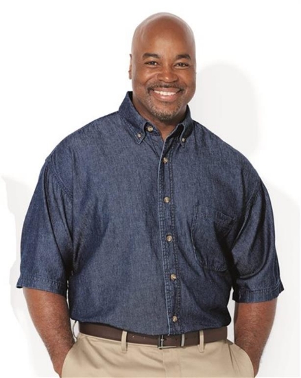 Sierra Pacific - Denim Short Sleeve Shirt Tall Sizes - 6211