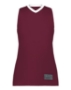 Maroon/ White