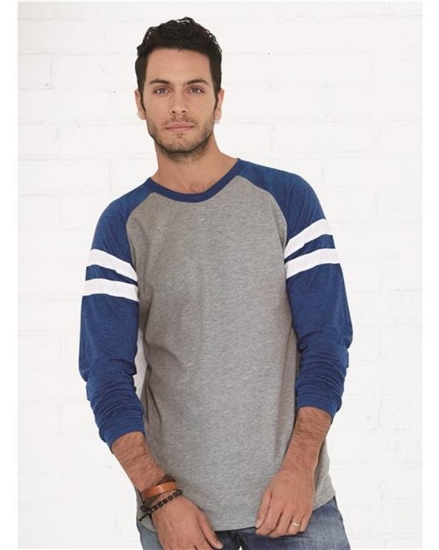LAT - Fine Jersey Mash Up Long Sleeve Tee - 6934