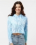 Colortone - Women's Tie-Dyed Crop Hooded Sweatshirt - 8333