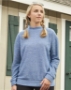 J. America - Women's Weekend Terry Mock Neck Pullover - 8428