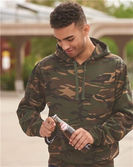 J. America - Polyester Tailgate Hooded Sweatshirt - 8615