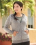 J. America - Women’s Cozy Jersey Hooded Full-Zip - 8656