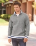 J. America - Peppered Fleece Quarter-Zip Sweatshirt - 8703