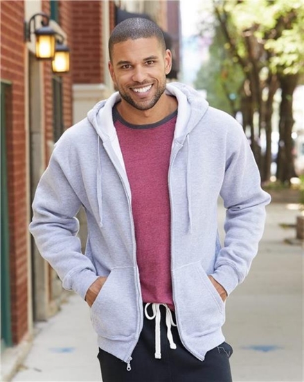 J. America - Premium Full-Zip Hooded Sweatshirt - 8821
