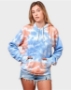 J. America - Tie-Dyed Fleece Hooded Sweatshirt - 8861