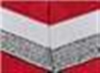 Red/ White/ Metallic Silver