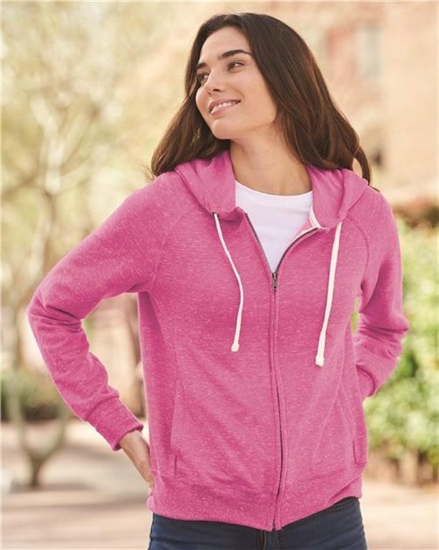 JERZEES - Women's Snow Heather French Terry Full-Zip Hooded Sweatshirt - 92WR