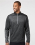 Adidas - Brushed Terry Heathered Quarter-Zip Pullover - A284