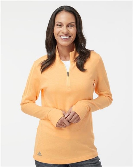 Adidas - Women's 3-Stripes Quarter-Zip Sweater - A555