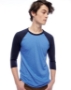 American Apparel - 50/50 Raglan Three-Quarter Sleeve Tee - BB453W