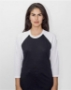Los Angeles Apparel - USA-Made Three Quarter Sleeve Raglan Baseball T-Shirt - FF53